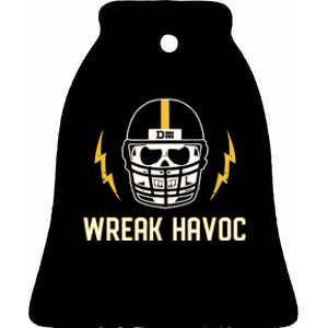 Wreak Havoc Defense Ceramic Bell Ornament