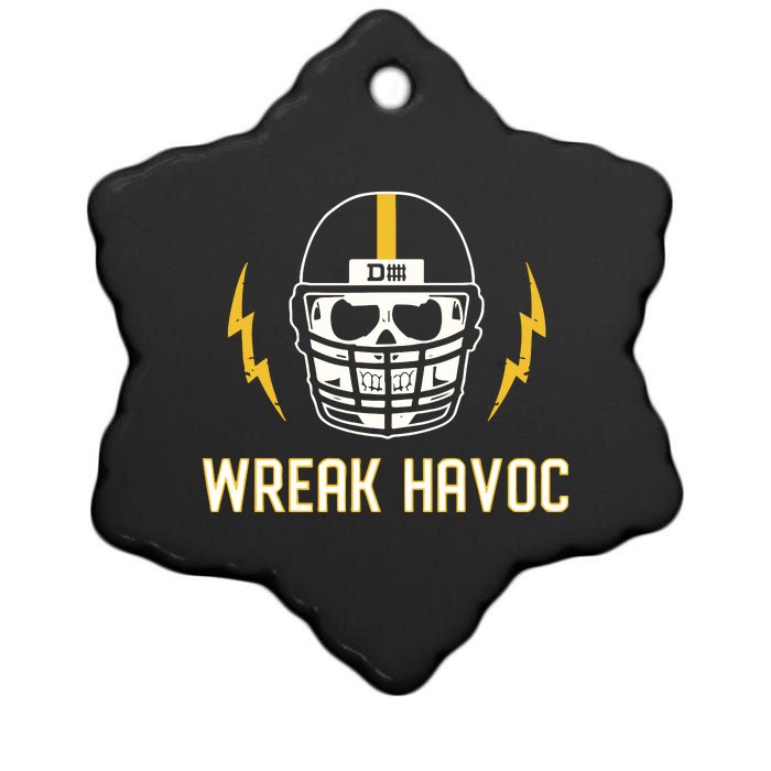 Wreak Havoc Defense Ceramic Star Ornament