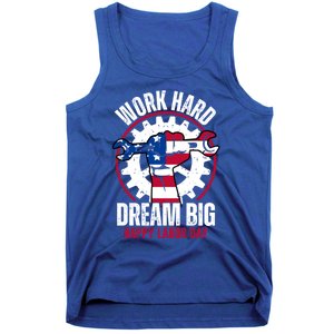 Work Hard Dream Big Happy Labor Day Cute Gift Tank Top