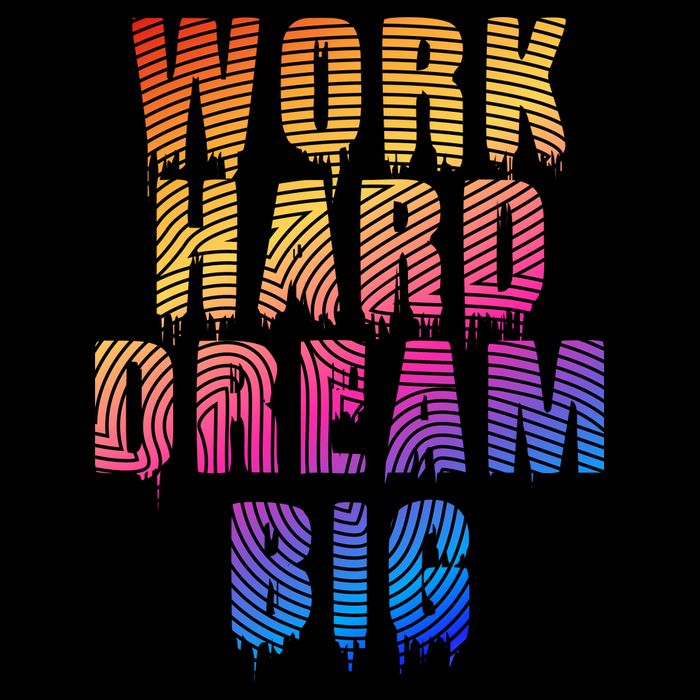 Work Hard Dream Big Inspirational Backpack