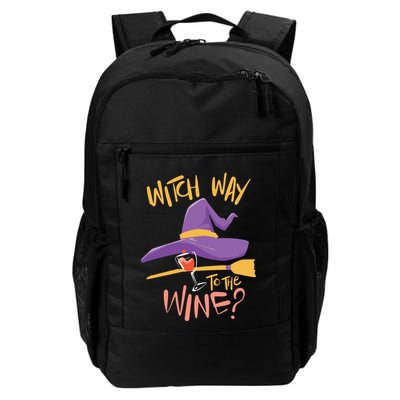 Women Halloween Drinking Witch Way To The Wine Long Sleeve Backpack