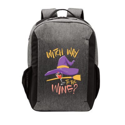 Women Halloween Drinking Witch Way To The Wine Long Sleeve Vector Backpack