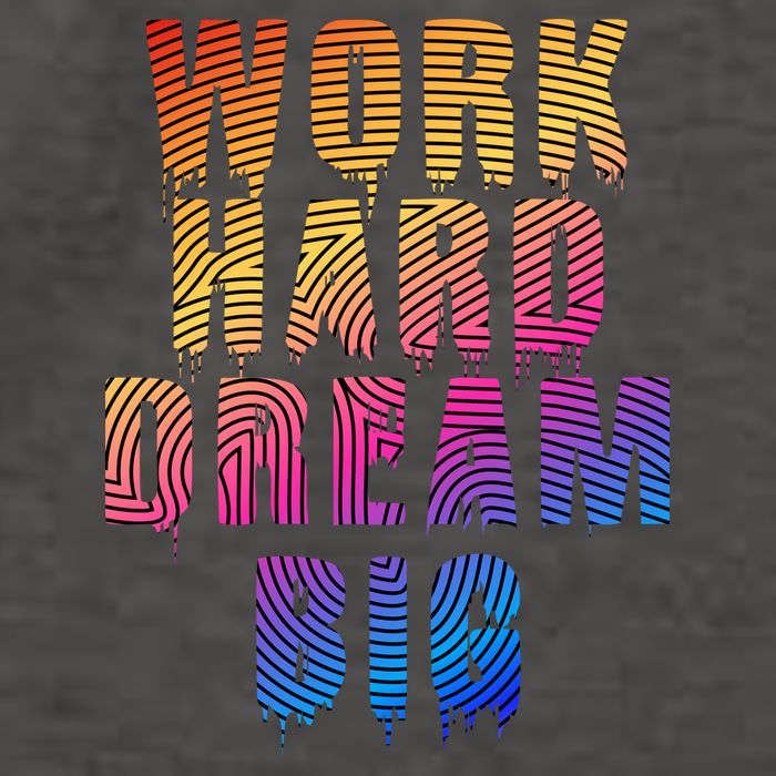 Work Hard Dream Big Vector Backpack