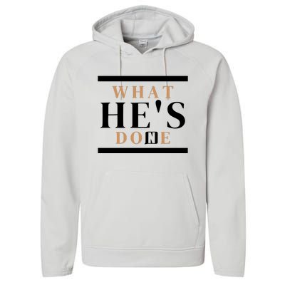 What He's Done Church Performance Fleece Hoodie