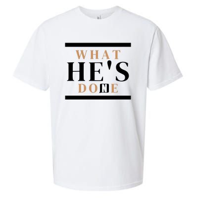 What He's Done Church Sueded Cloud Jersey T-Shirt