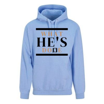 What He's Done Church Unisex Surf Hoodie