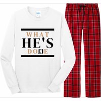 What He's Done Church Long Sleeve Pajama Set