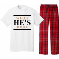 What He's Done Church Pajama Set