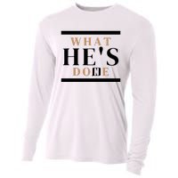 What He's Done Church Cooling Performance Long Sleeve Crew