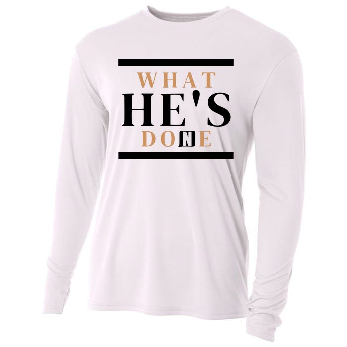 What He's Done Church Cooling Performance Long Sleeve Crew