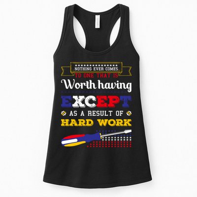 Worth Having Except As A Result Of Hard Work Labor Day Gift Womens Tank Top