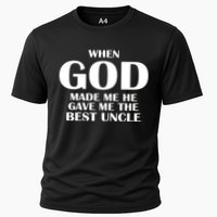 When God Made Me He Gave Me The Best Uncle Cooling Performance Crew T-Shirt