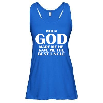 When God Made Me He Gave Me The Best Uncle Ladies Essential Flowy Tank