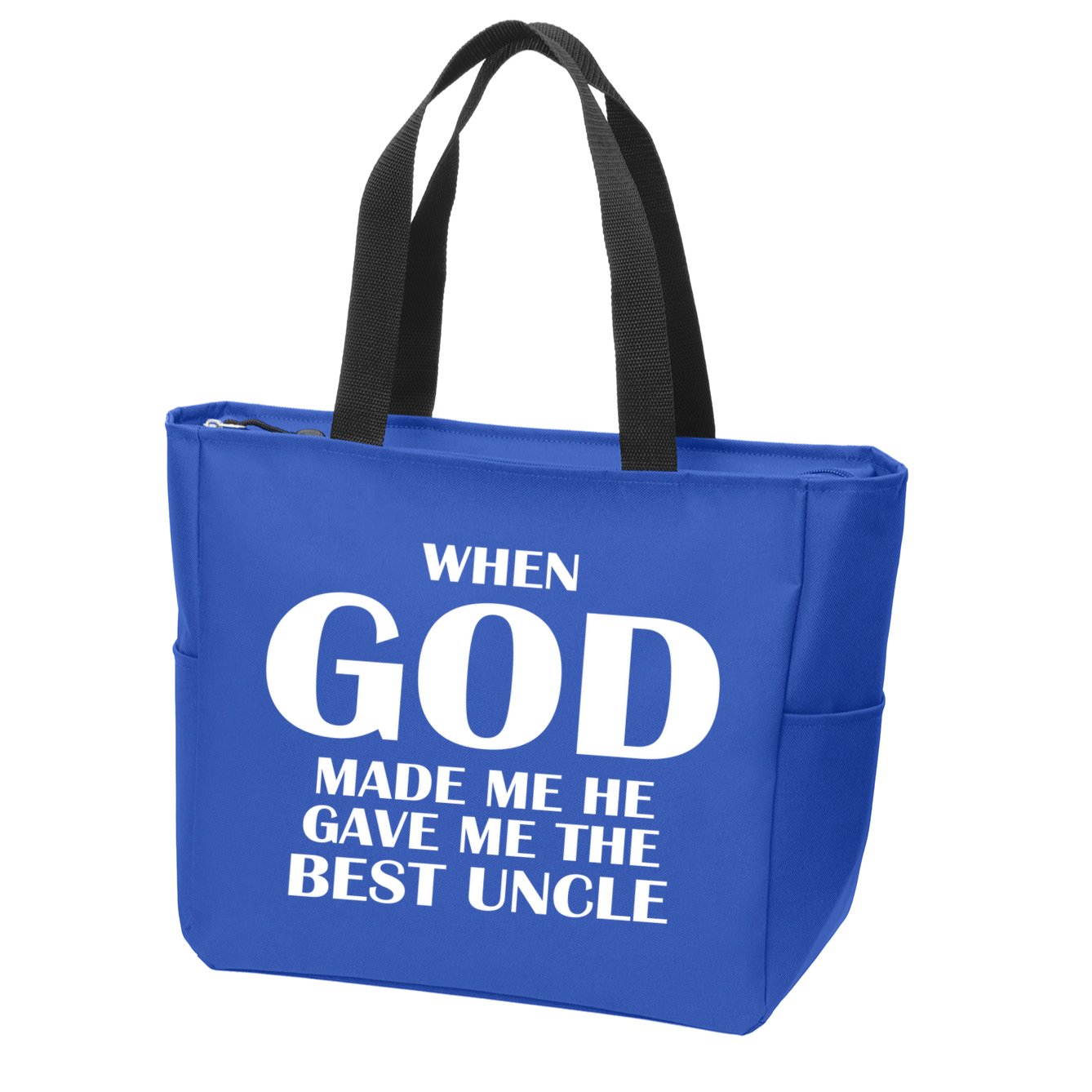 When God Made Me He Gave Me The Best Uncle Zip Tote Bag