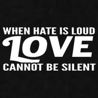 When Hate Is Loud Love Cannot Be Silent Ladies PosiCharge Tri-Blend Wicking Tank
