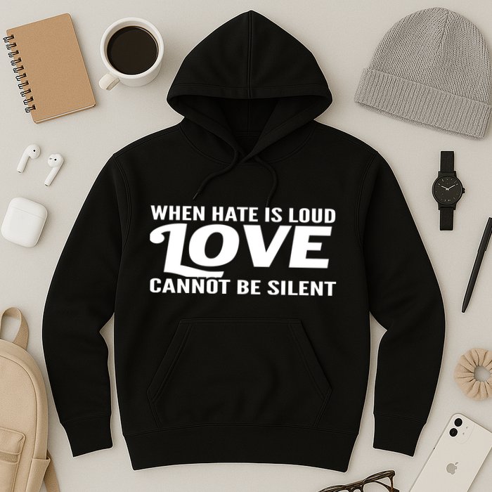 When Hate Is Loud Love Cannot Be Silent Hoodie