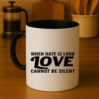 When Hate Is Loud Love Cannot Be Silent Mug