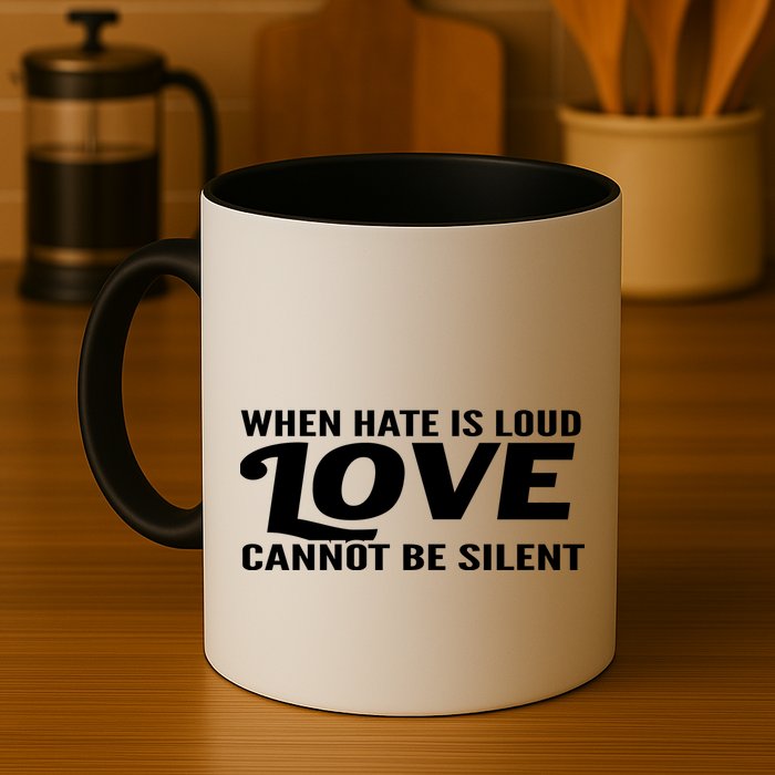 When Hate Is Loud Love Cannot Be Silent Mug