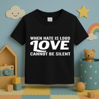When Hate Is Loud Love Cannot Be Silent Toddler T-Shirt