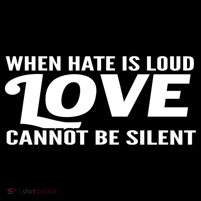 When Hate Is Loud Love Cannot Be Silent Crop Top