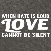 When Hate Is Loud Love Cannot Be Silent Cotton Canvas Backpack