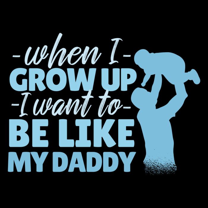 When I Grow Up Be Like Daddy Cropped Pullover Crew