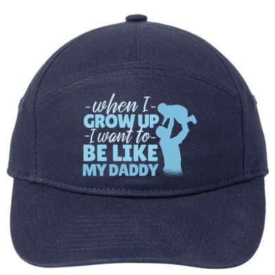 When I Grow Up Be Like Daddy 7-Panel Snapback Hat