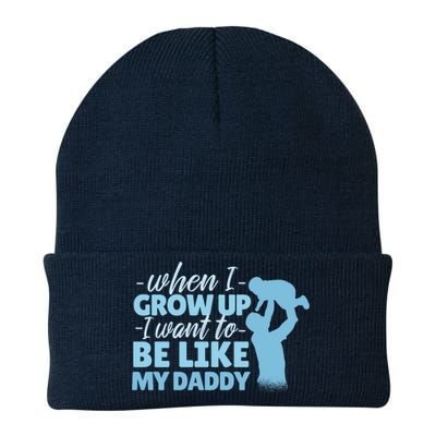 When I Grow Up Be Like Daddy Knit Cap Winter Beanie