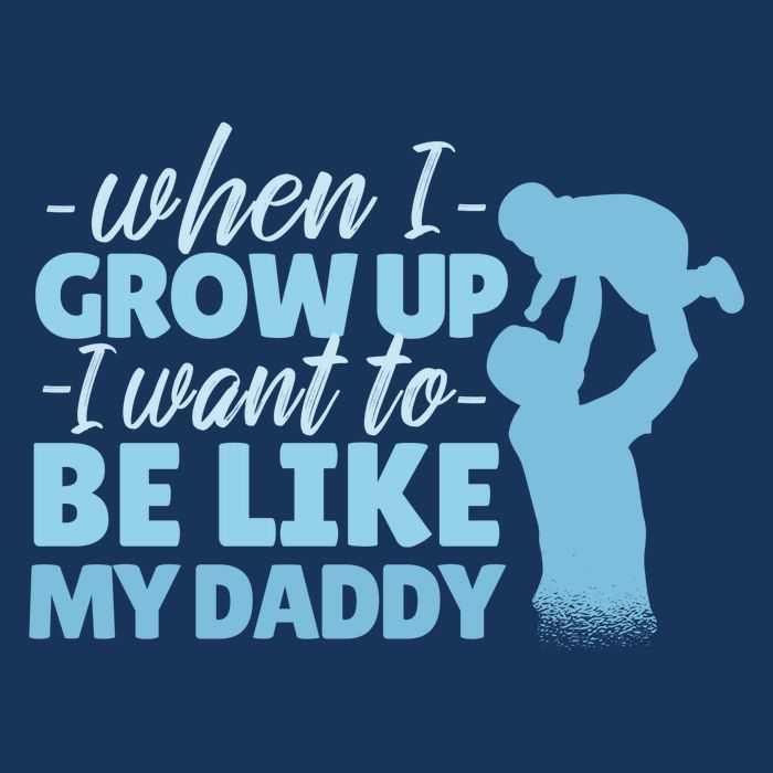 When I Grow Up Be Like Daddy Drawstring Bag
