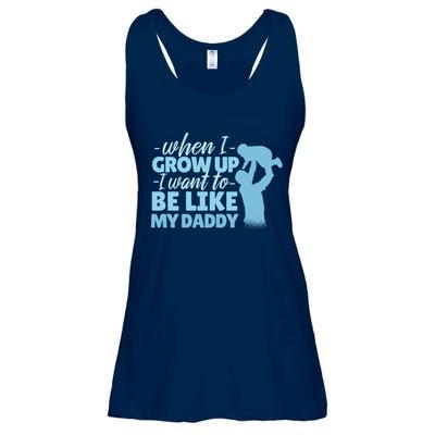 When I Grow Up Be Like Daddy Ladies Essential Flowy Tank
