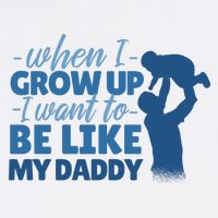 When I Grow Up Be Like Daddy Garment-Dyed Sweatshirt