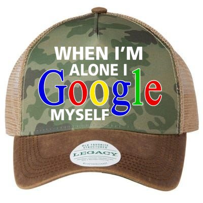When I'm Alone I Google Myself Legacy Tie Dye Trucker Hat