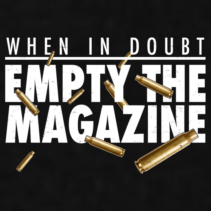 When In Doubt Empty The Magazine Ladies PosiCharge Tri-Blend Wicking Tank