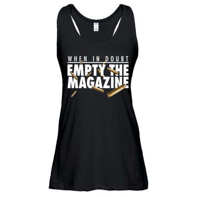 When In Doubt Empty The Magazine Ladies Essential Flowy Tank