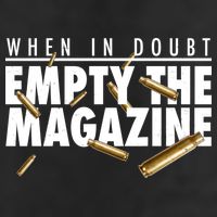 When In Doubt Empty The Magazine Microfiber Hand Towel