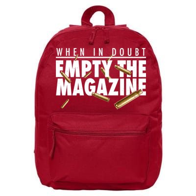 When In Doubt Empty The Magazine 16 in Basic Backpack