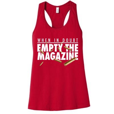 When In Doubt Empty The Magazine Womens Tank Top