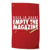 When In Doubt Empty The Magazine Golf Towel