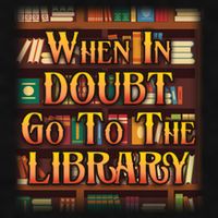 When In Doubt Go To The Library Ladies PosiCharge Tri-Blend Wicking Tank