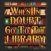 When In Doubt Go To The Library Crop Fleece Hoodie