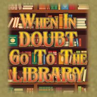 When In Doubt Go To The Library Garment-Dyed Women's Muscle Tee