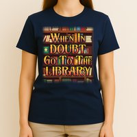 When In Doubt Go To The Library T-Shirt
