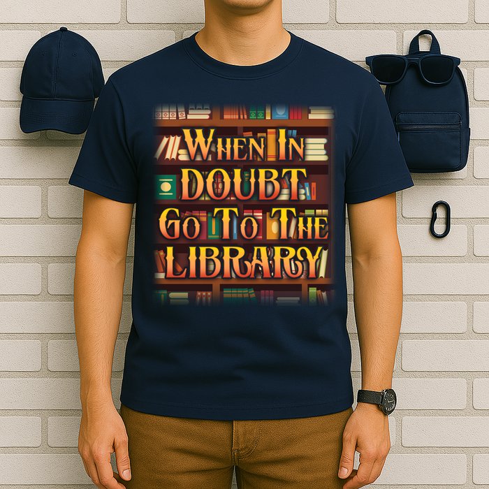 When In Doubt Go To The Library T-Shirt