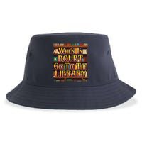 When In Doubt Go To The Library Sustainable Bucket Hat
