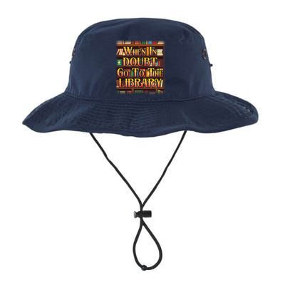 When In Doubt Go To The Library Bucket Hat