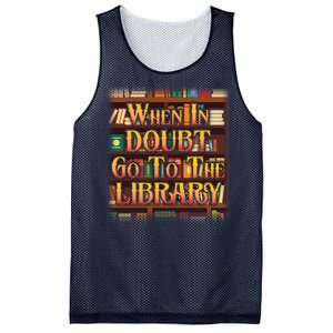 When In Doubt Go To The Library Mesh Reversible Basketball Jersey Tank