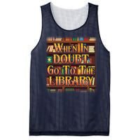 When In Doubt Go To The Library Mesh Reversible Basketball Jersey Tank