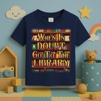 When In Doubt Go To The Library Toddler T-Shirt