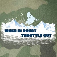 When In Doubt Throttle Out Snowmobiling Legacy Tie Dye Trucker Hat