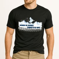 When In Doubt Throttle Out Snowmobiling Performance Shirt